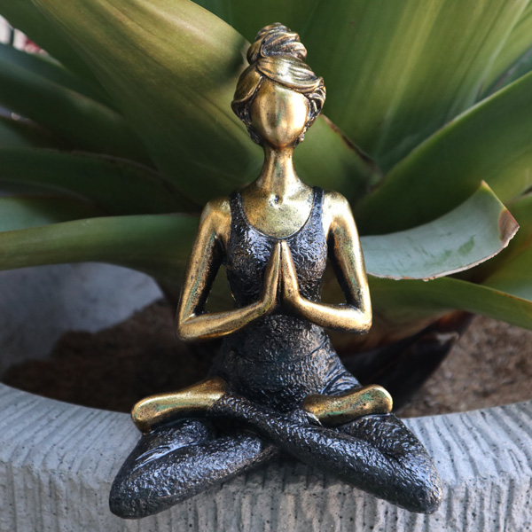 Yoga Lady - Bronze & Black