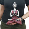 Yoga Lady - Silver & Bordeaux