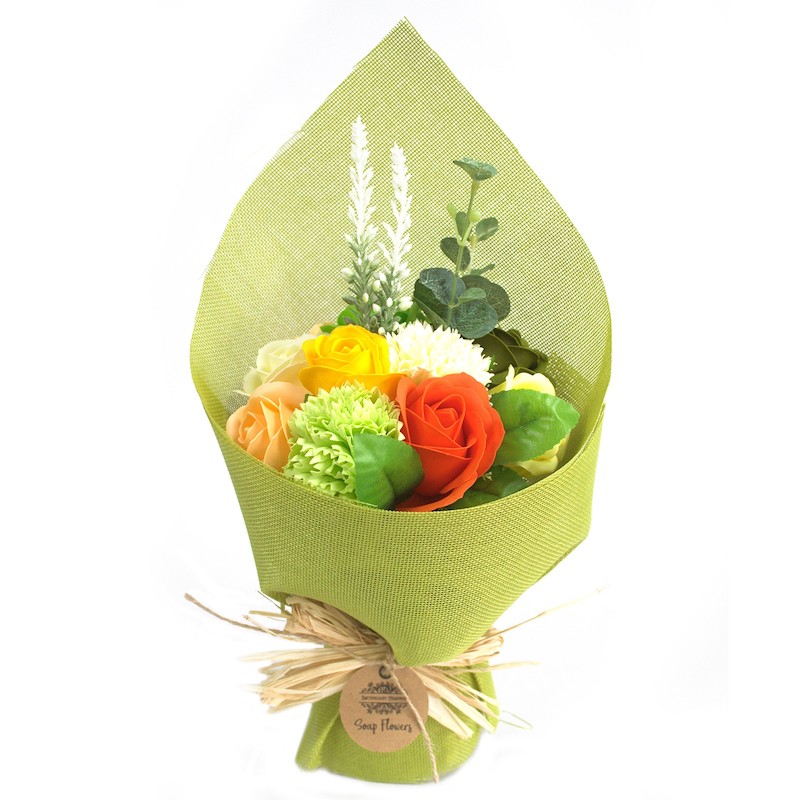 Standing Soap Flower Bouquet - Green