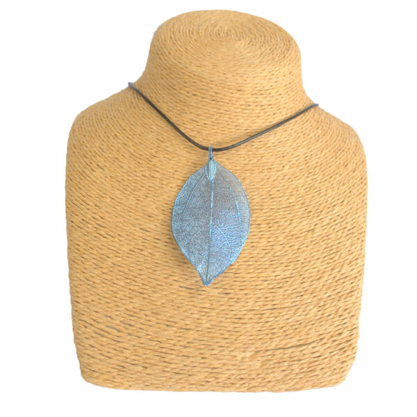 Real Leaf Jewellery - Blue Necklace